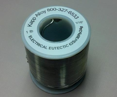 Kapp Electric Eutectic - Tin Lead Silver Solder for Electronics ( solid or Rosin cored )